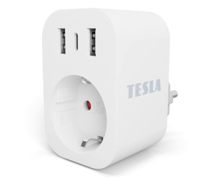 Gniazdko inteligentne TESLA Inteligentne gniazdko SP300 2x USB-A 1x USB-C TSL-SPL-SP300-3USB
